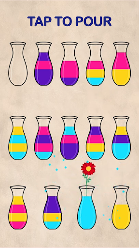 Sand Sort Puzzle - Color Sorting Game - Gameplay image of android game