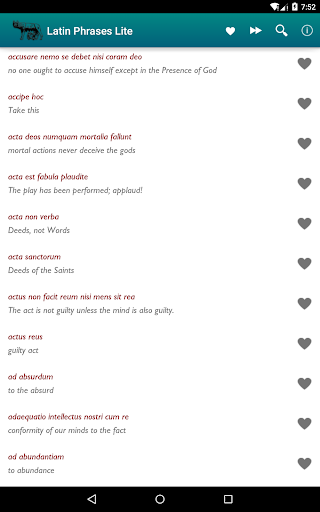 Latin Phrases & Proverbs Lite. - Image screenshot of android app