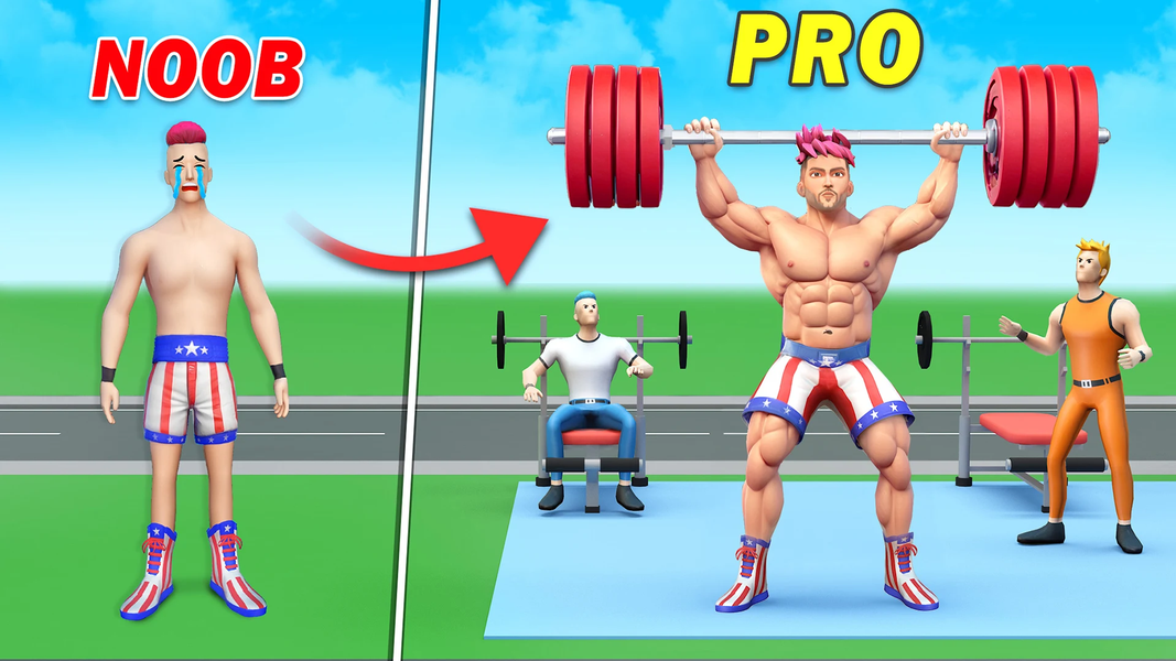 Gym Clicker Hero: Idle Muscles - Gameplay image of android game