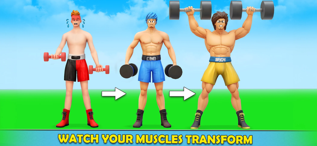 Gym Clicker Hero: Idle Muscles - Gameplay image of android game