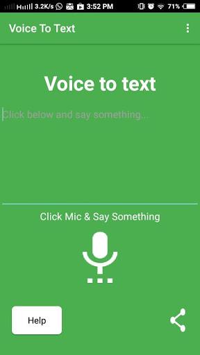 Voice to text - Image screenshot of android app