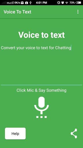 Voice to text - Image screenshot of android app