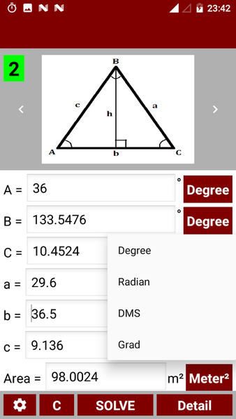 Trigonometry Calculator - عکس برنامه موبایلی اندروید