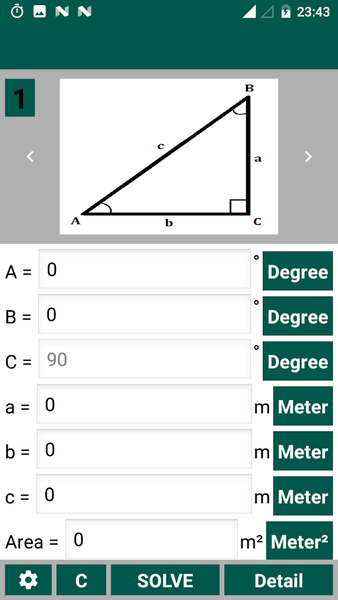 Trigonometry Calculator - Image screenshot of android app