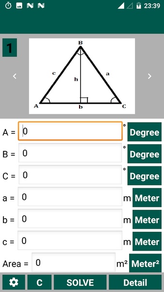 Trigonometry Calculator - Image screenshot of android app