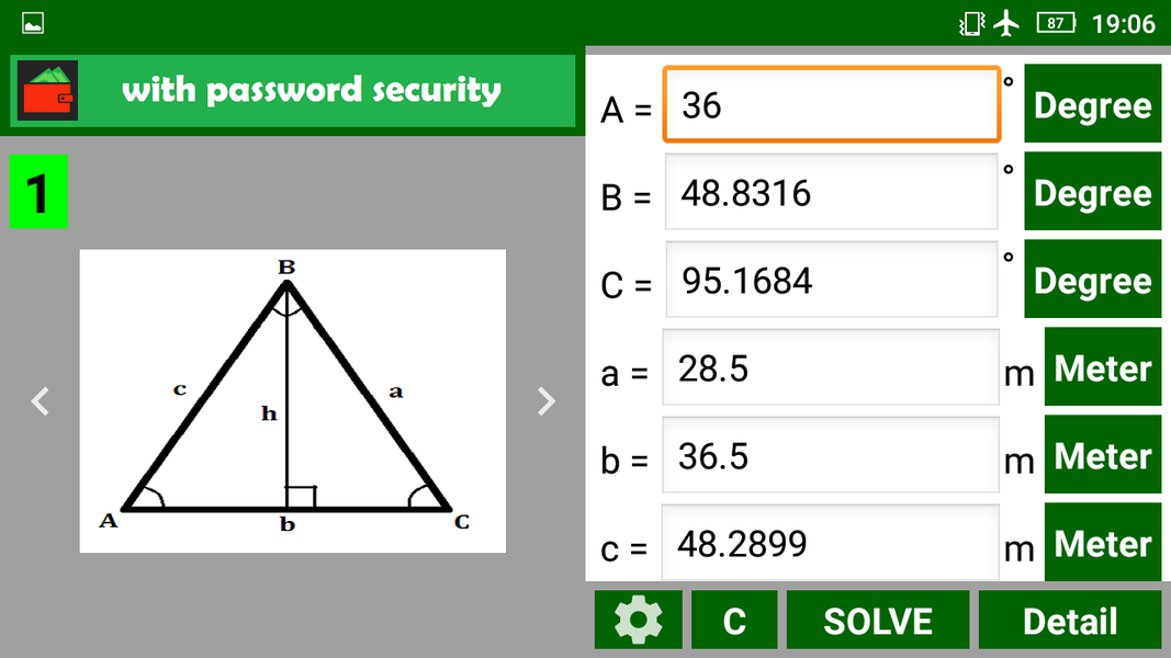 Trigonometry Calculator - عکس برنامه موبایلی اندروید