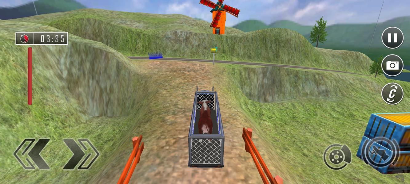 بازی ماشین حمل حیوانات - Gameplay image of android game