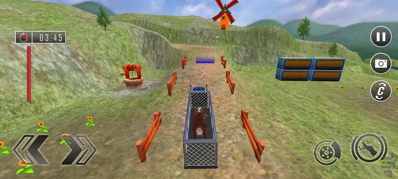 بازی ماشین حمل حیوانات - Gameplay image of android game