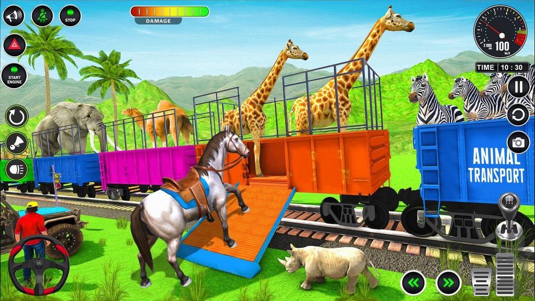بازی ماشین حمل حیوانات - Gameplay image of android game