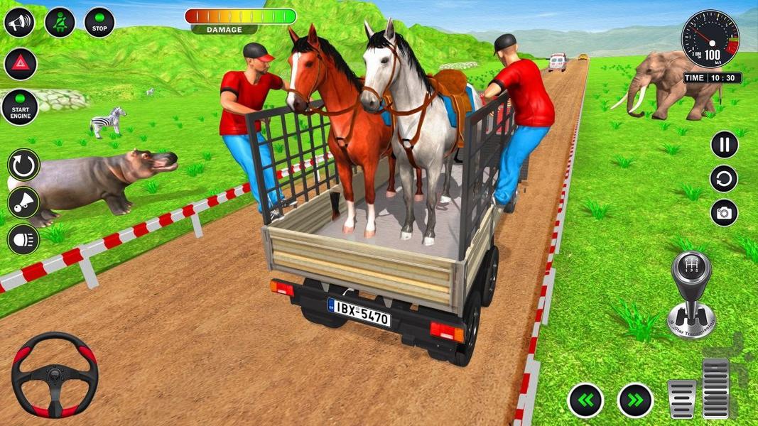 بازی ماشین حمل حیوانات - Gameplay image of android game