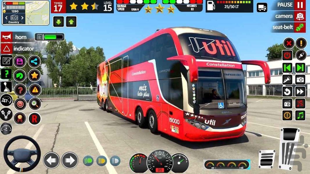 بازی ماشین اتوبوس - Gameplay image of android game