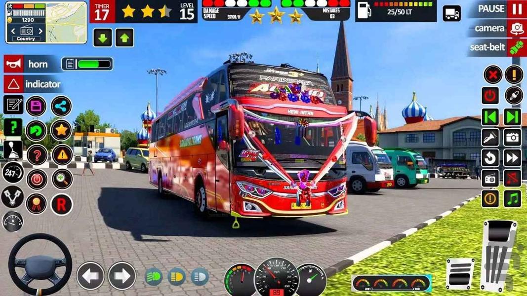 بازی ماشین اتوبوس - Gameplay image of android game