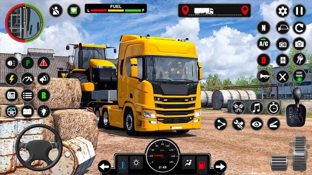بازی ماشین تریلی - Gameplay image of android game