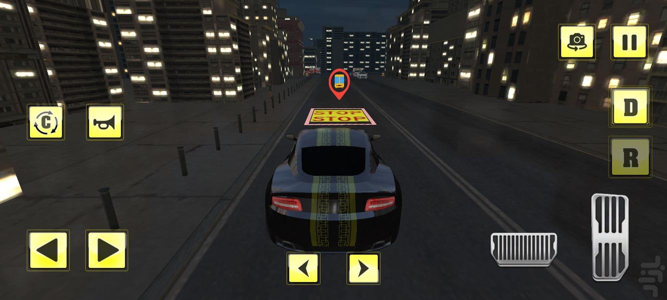 بازی ماشین راننده تاکسی : ماشین بازی - Gameplay image of android game