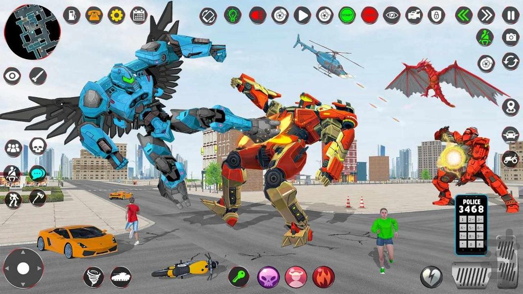 بازی ربات تبدیل شونده | بازی اکشن - Gameplay image of android game