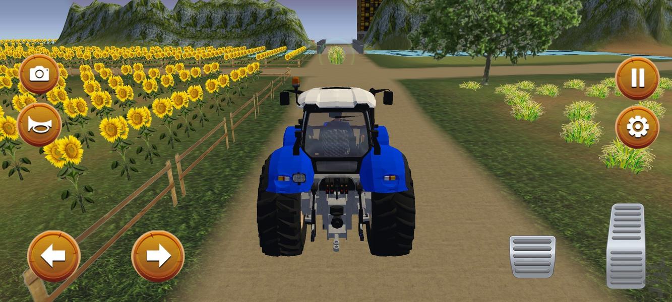بازی ماشین تراکتور : مزرعه داری - Gameplay image of android game