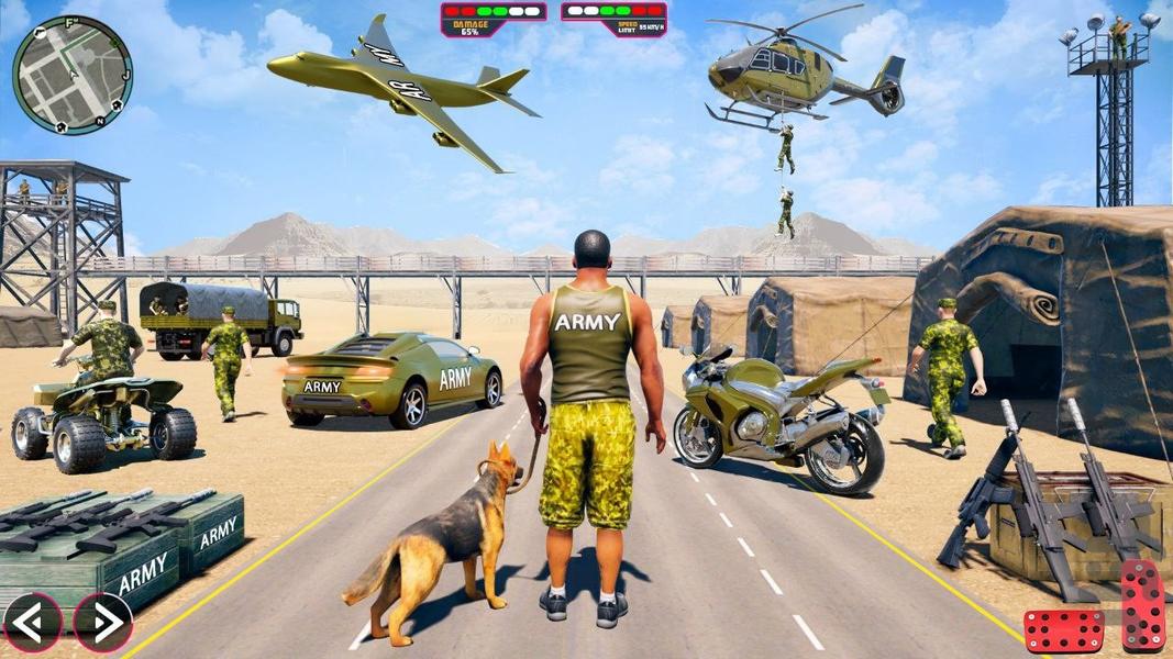 ماشین بازی نظامی - Gameplay image of android game