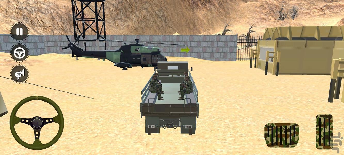 ماشین بازی نظامی - Gameplay image of android game