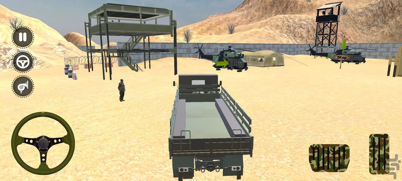 ماشین بازی نظامی - Gameplay image of android game