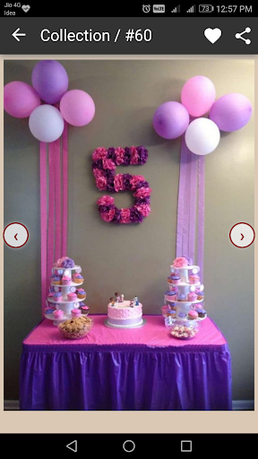 Hall decorations for birthday party, Birthday party decoration ideas