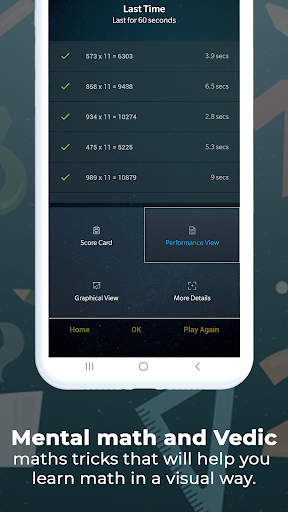 Math Tricks Workout-Math Games - عکس برنامه موبایلی اندروید