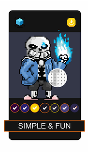 Sans Pixel Art Color By Number APK (Android Game) - Free Download