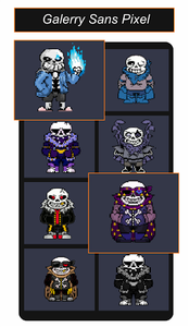 Sans fight animation pixel art