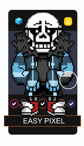 Undertale Sans Pixel Art  Undertale pixel art, Pixel art, Pixel art grid