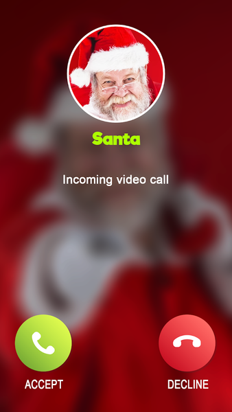 Santa Troll Call: Fake Video - Gameplay image of android game