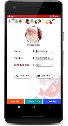 Video call from santa claus - Image screenshot of android app