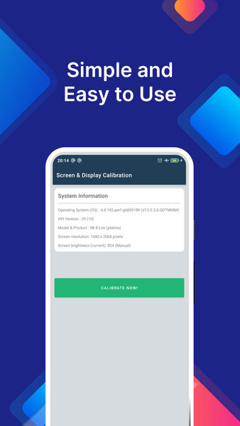 Screen & Display Calibration - عکس برنامه موبایلی اندروید