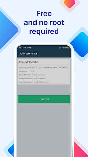 Touch Screen Test - عکس برنامه موبایلی اندروید