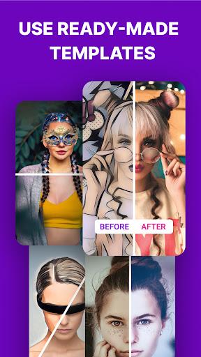 Before and after: side by side - Image screenshot of android app