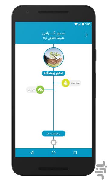Sarmad Insurance Mobile App - Image screenshot of android app