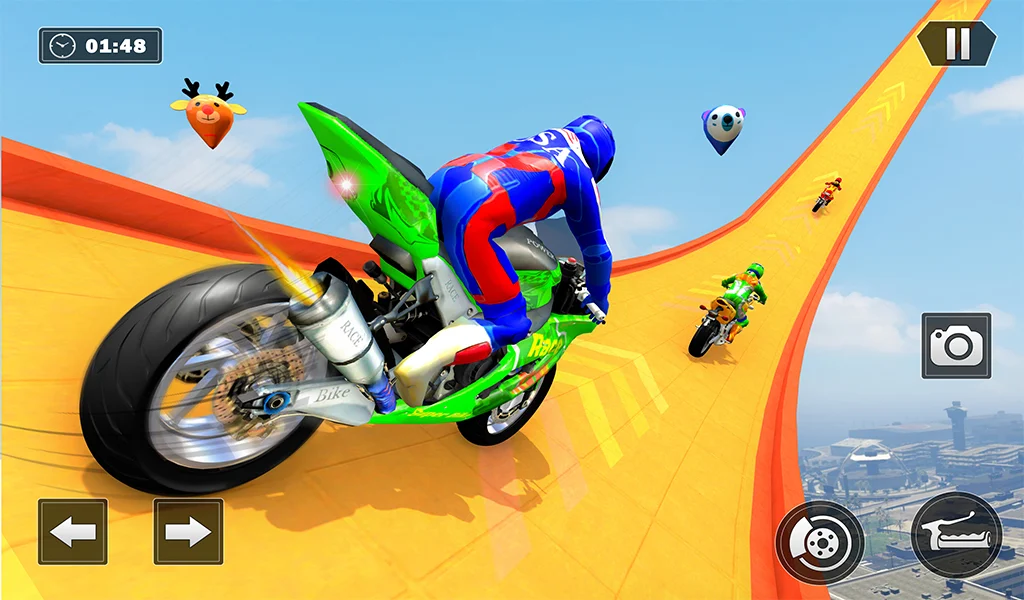 Mega Ramp Bike Race: Bike Jump - Gameplay image of android game