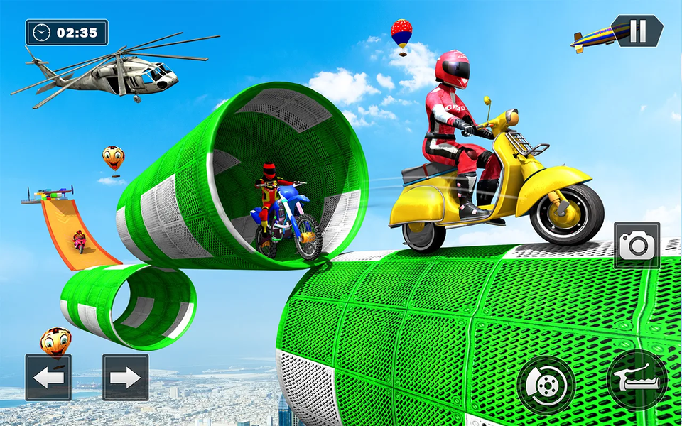 Mega Ramp Bike Race: Bike Jump - Gameplay image of android game