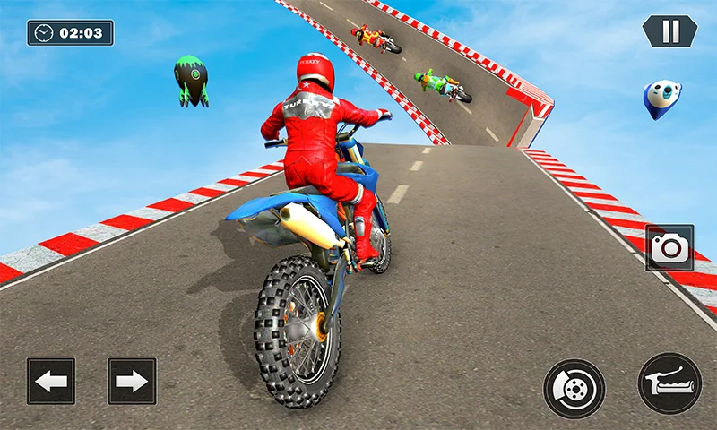 Mega Ramp Bike Race: Bike Jump - Gameplay image of android game
