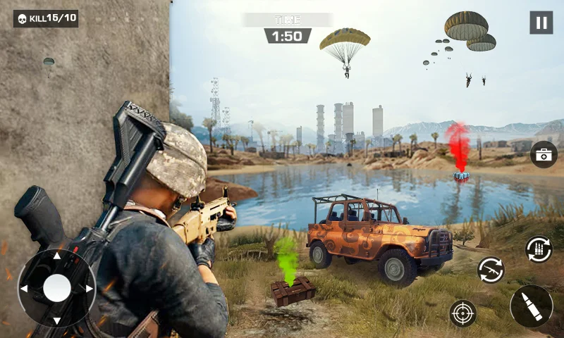 Encounter Gun Strike: Offline - Gameplay image of android game