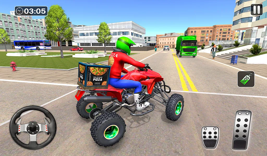 Pizza Delivery Games 3D - Gameplay image of android game