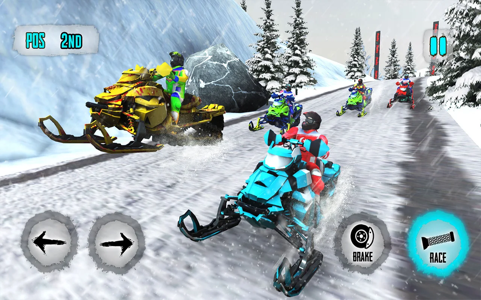 Snowmobile Games: Snow Trail - عکس بازی موبایلی اندروید