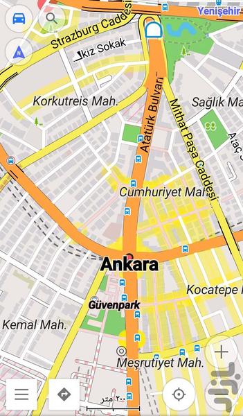نقشه آفلاین آنکارا - Image screenshot of android app