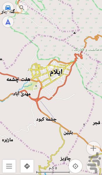 نقشه آفلاین مرکزی(کرمانشاه همدان ..) - عکس برنامه موبایلی اندروید