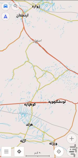 نقشه آفلاین اصفهان - عکس برنامه موبایلی اندروید