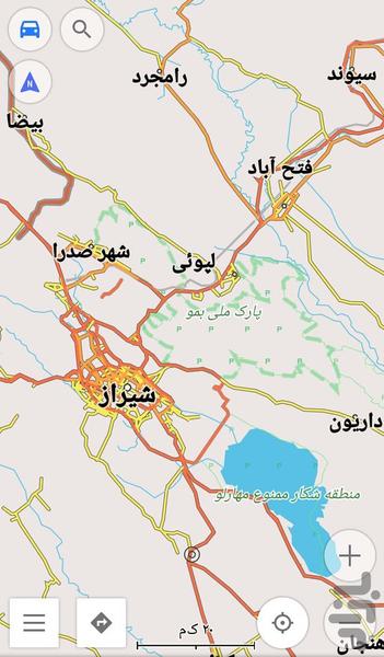 نقشه آفلاین فارس (کهگیلویه و بوشهر) - عکس برنامه موبایلی اندروید