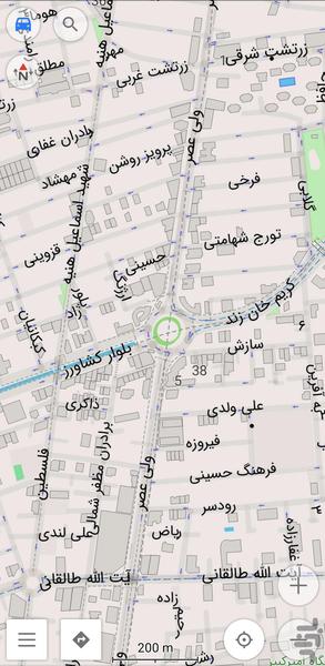 نقشه آفلاین تهران - Image screenshot of android app