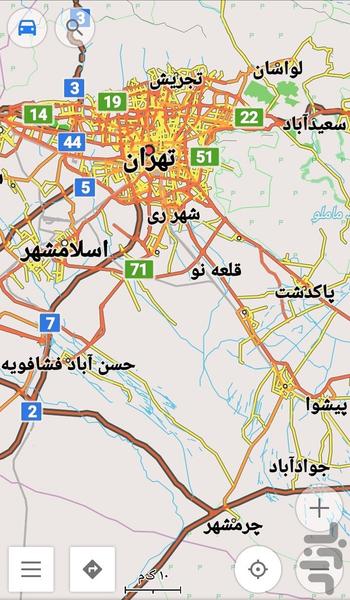 نقشه آفلاین تهران - Image screenshot of android app