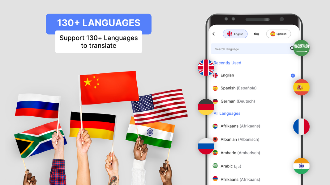Translate Voice Translator App - عکس برنامه موبایلی اندروید