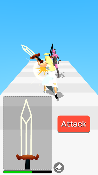 Draw Sword 3D - Gameplay image of android game