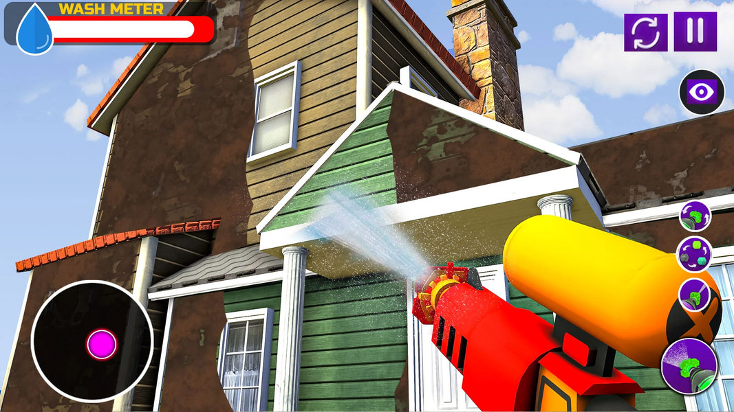 Power Wash Clean Simulator 3D - Gameplay image of android game