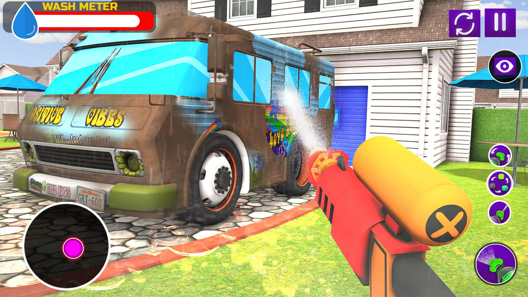 Power Wash Clean Simulator 3D - Gameplay image of android game